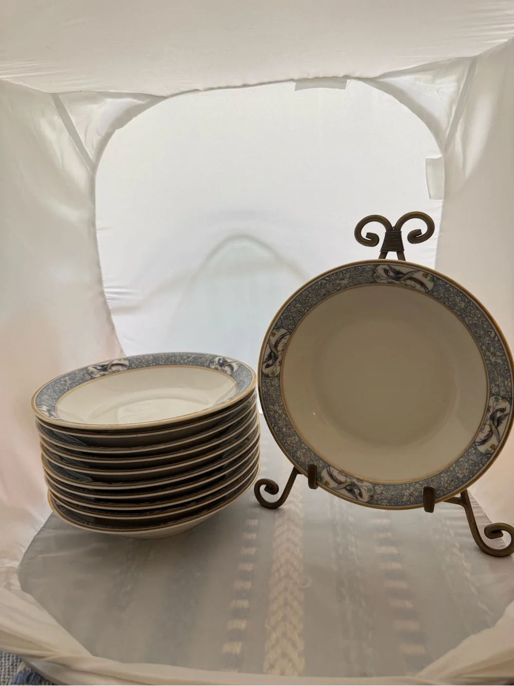 Antique Theodore Haviland Limoges France “Rani” Serving Bowls (set of 11)